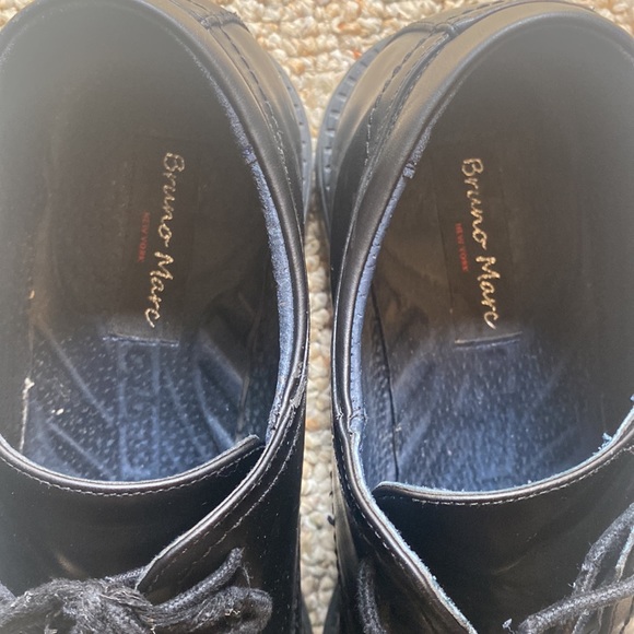 Bruno Marc Men's Black Leather Lined Dressed Oxford Shoes Classic Lace Up Formal - Picture 3 of 7